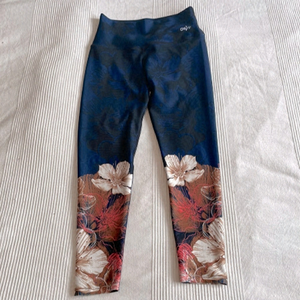 Owfit Floral Print Leggings Size Medium